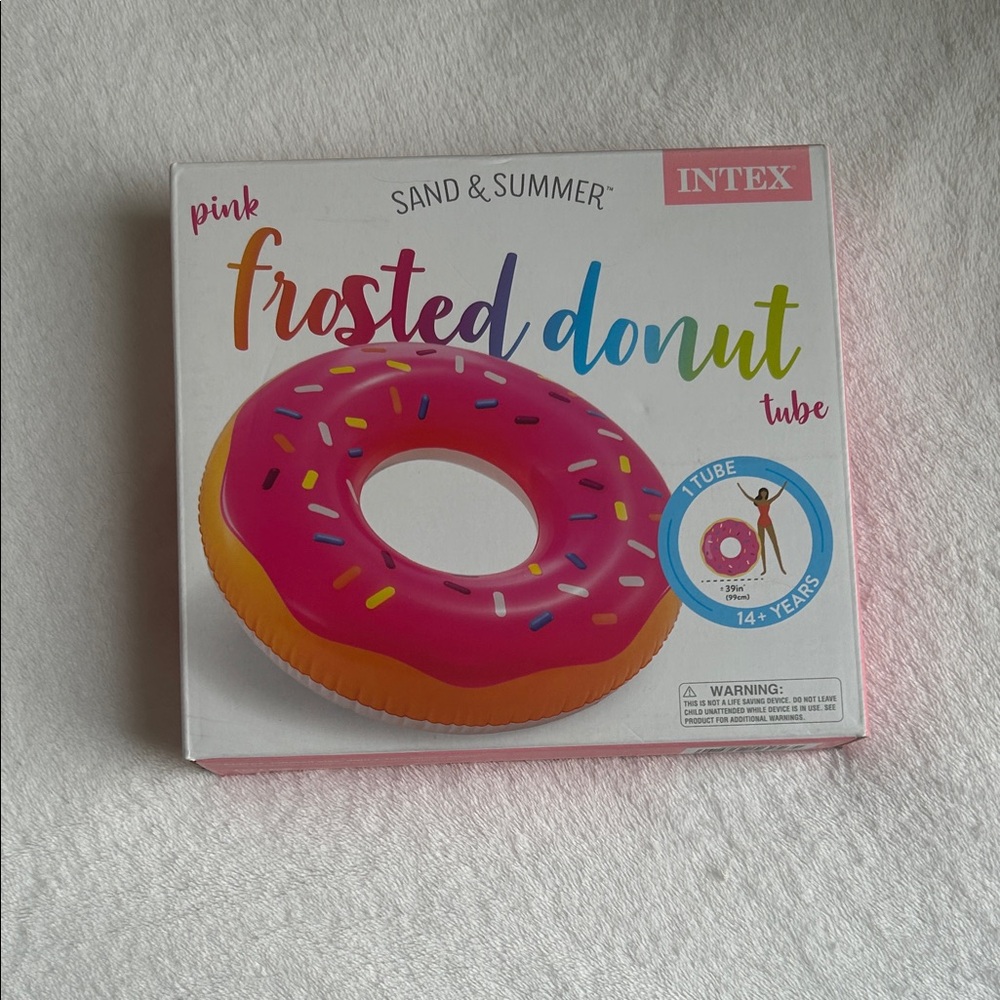Intex Pink Frosted Donut Tube